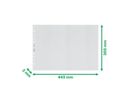 LEITZ Pochette perforée Recycle, A3 paysage, PP, grainé