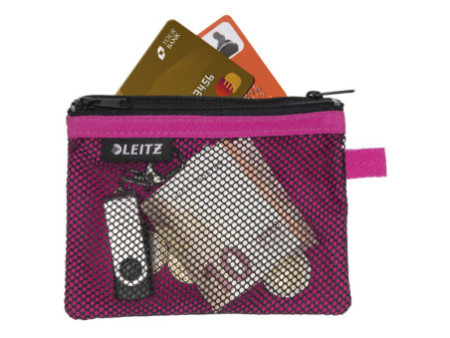 LEITZ Pochette à fermeture zip WOW Traveller, S, fuchsia