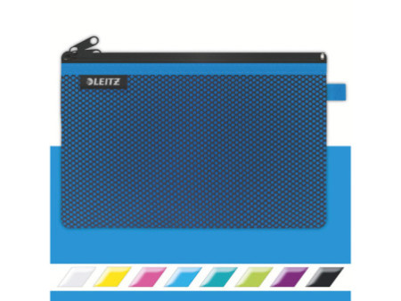 LEITZ Pochette à fermeture zip WOW Traveller, L, bleu