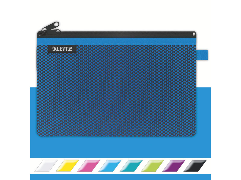 LEITZ Pochette à fermeture zip WOW Traveller, L, bleu
