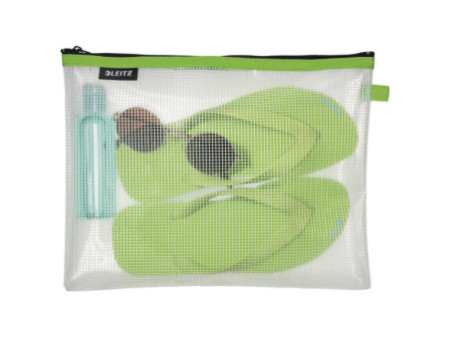 LEITZ Pochette à fermeture zip WOW Traveller, L, vert