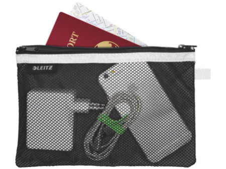 LEITZ Pochette à fermeture zip WOW Traveller, L, noir