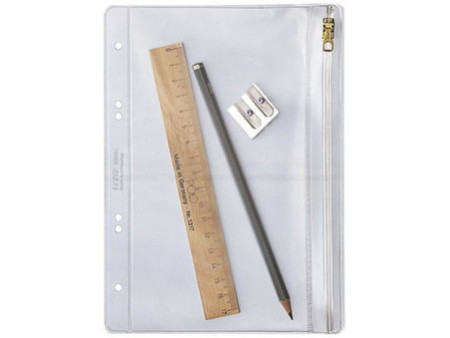 LEITZ Pochette à fermeture zip, A5, PVC, grainé