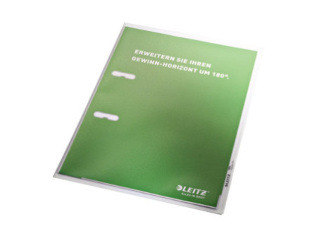 LEITZ Pochette transparente, extra rigide, A4, PP, grainé
