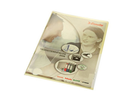 LEITZ pochette coin Premium, format A4, PVC, jaune, 0,15 mm
