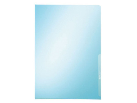LEITZ pochette transparente Premium, format A4, PVC, bleu,