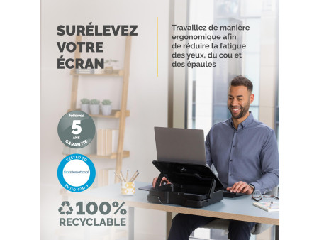Fellowes Mallette pour ordinateur portable Breyta, noir