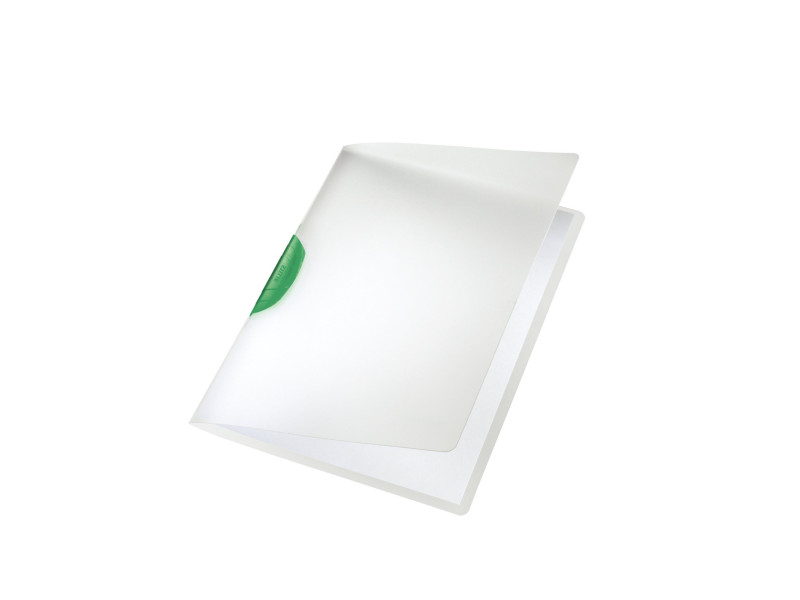 LEITZ Chemise à clip ColorClip, A4, en PP, clip vert