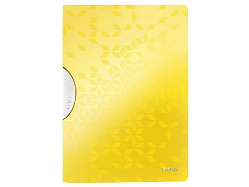 LEITZ Chemise à clip WOW ColorClip, A4, PP, jaune métallisé