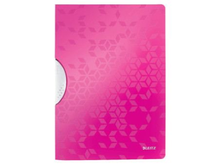 LEITZ Chemise à clip WOW ColorClip, A4, PP, rose métallisé