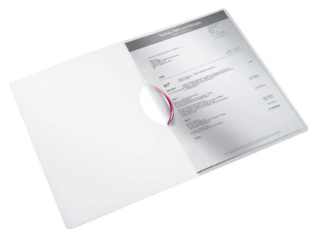 LEITZ Chemise à clip WOW ColorClip, A4, PP, rose métallisé