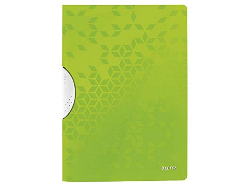 LEITZ Chemise à clip WOW ColorClip, A4, PP, vert métallisé
