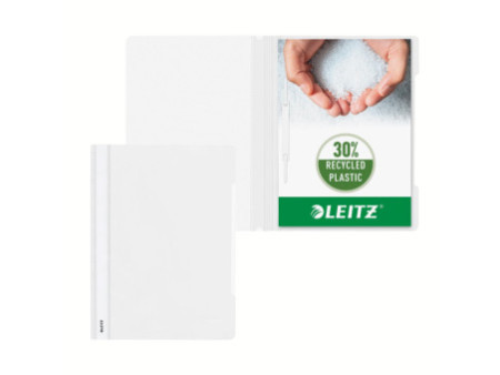 LEITZ chemise à lamelle Standard, format A4, PP, blanc,