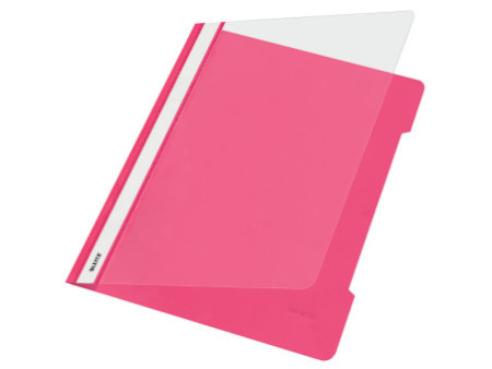 LEITZ chemise à lamelle Standard, format A4, PVC, rose,