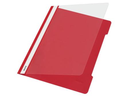 LEITZ chemise à lamelle Standard, format A4, PP, rouge,