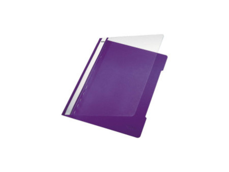 LEITZ chemise à lamelle Standard, format A4, PVC, violet,