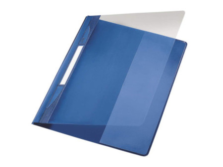LEITZ Chemise à lamelle Exquisit, format A4+, PVC, bleu