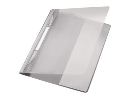 LEITZ Chemise à lamelle Exquisit, format A4+, PVC, gris