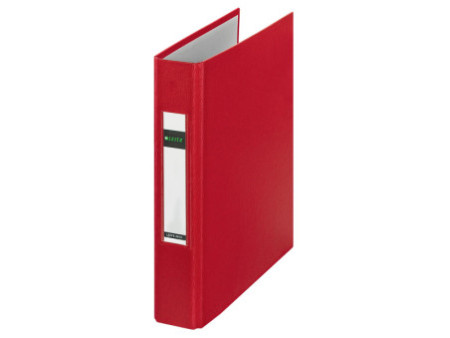 LEITZ Classeur à anneaux Standard, A5, rouge, mécanisme à 2