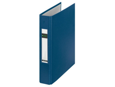 LEITZ Classeur à anneaux standard, A5, bleu, mécanisme à 2