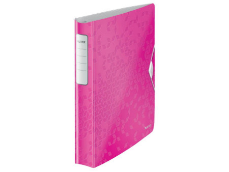 LEITZ Classeur à anneaux Active WOW SoftClick, A4, rose vif