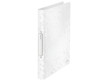 LEITZ Classeur à anneaux WOW, A4, PP, 2 anneaux, blanc