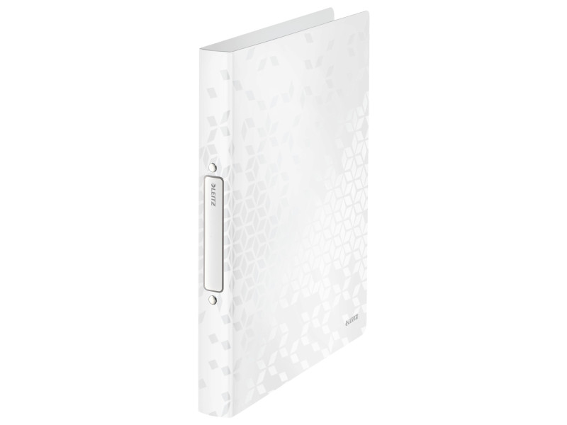 LEITZ Classeur à anneaux WOW, A4, PP, 2 anneaux, blanc