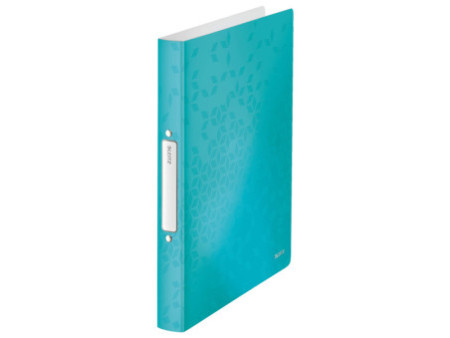 LEITZ Classeur à anneaux WOW, A4, PP, 2 anneaux, menthe