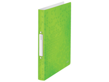 LEITZ Classeur à anneaux WOW, A4, PP, 2 anneaux, vert