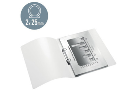 LEITZ Classeur à anneaux WOW, A4, PP, 2 anneaux, violet