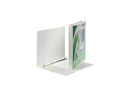 LEITZ Classeur de présentation à anneaux, format A4+, blanc,