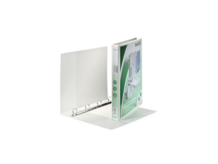 LEITZ Classeur de présentation à anneaux, format A4+, blanc,