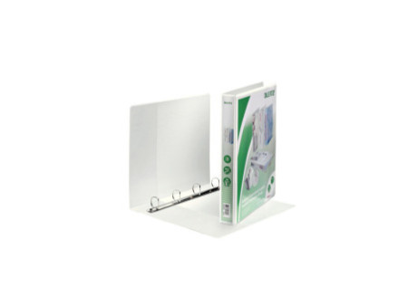 LEITZ Classeur de présentation à anneaux, format A4+, blanc,