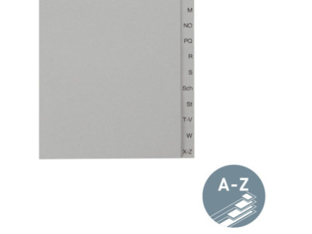 LEITZ Intercalaires en papier naturel, A-Z, A4 extra-large