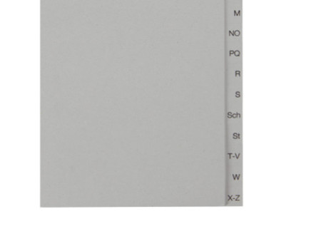 LEITZ Intercalaires en papier naturel, A-Z, A4 extra-large