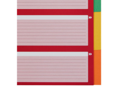 LEITZ Intercalaires en carton, blanc, A4, 5 positions,