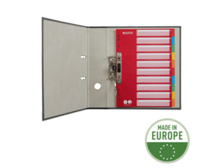 LEITZ Intercalaires en carton, blanc, A4, 10 touches,