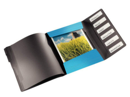 LEITZ Trieur Solid, A4, pp, 6 compartiments, bleu clair