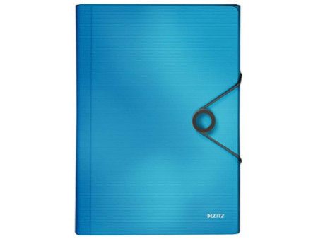 LEITZ Trieur ménager Solid, A4, PP, 6 compartiments, bleu