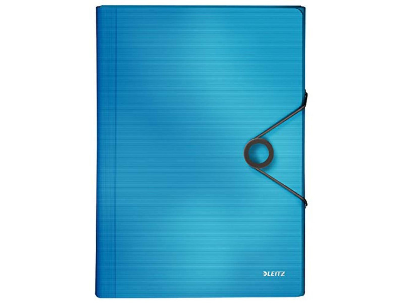 LEITZ Trieur ménager Solid, A4, PP, 6 compartiments, bleu
