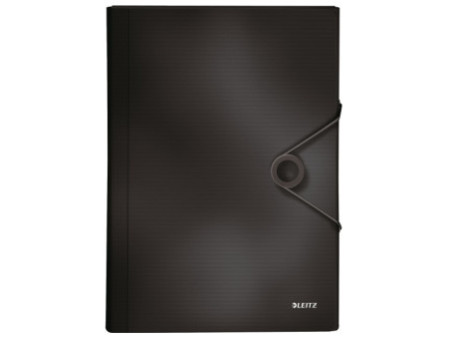 LEITZ Trieur ménager Solid, A4, PP, 6 compartiments, noir