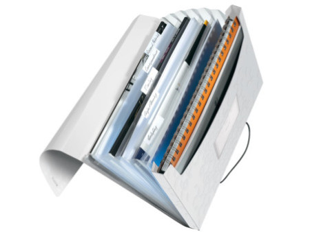 LEITZ Trieur ménager WOW, A4, PP, 6 compartiments, blanc