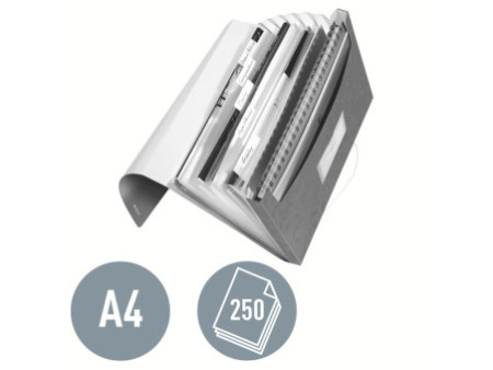 LEITZ Trieur ménager WOW, A4, PP, 6 compartiments, jaune