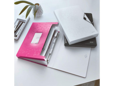 LEITZ Trieur ménager WOW, A4, PP, 6 compartiments, rose