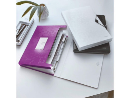 LEITZ Trieur ménager WOW, A4, PP, 6 compartiments, violet