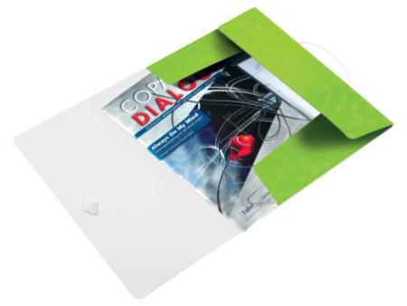 LEITZ Chemise à élastique WOW, A4, PP, vert métallisé