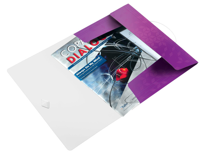 LEITZ Chemise à élastique WOW, A4, PP, violet