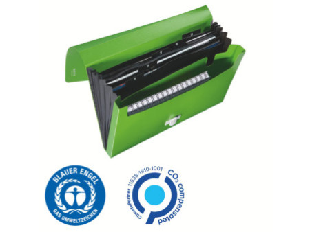 LEITZ Trieur ménager Recycle, A4, PP, 6 compartiments, vert