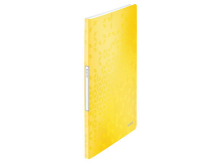LEITZ Protège-documents WOW, A4, PP, 20 pochettes, jaune