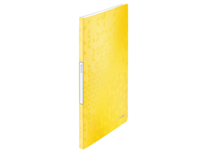 LEITZ Protège-documents WOW, A4, PP, 20 pochettes, jaune